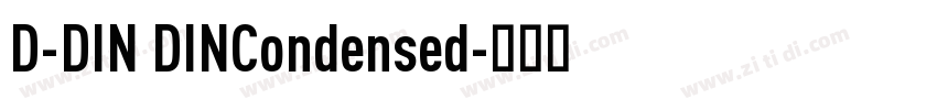 D-DIN DINCondensed字体转换